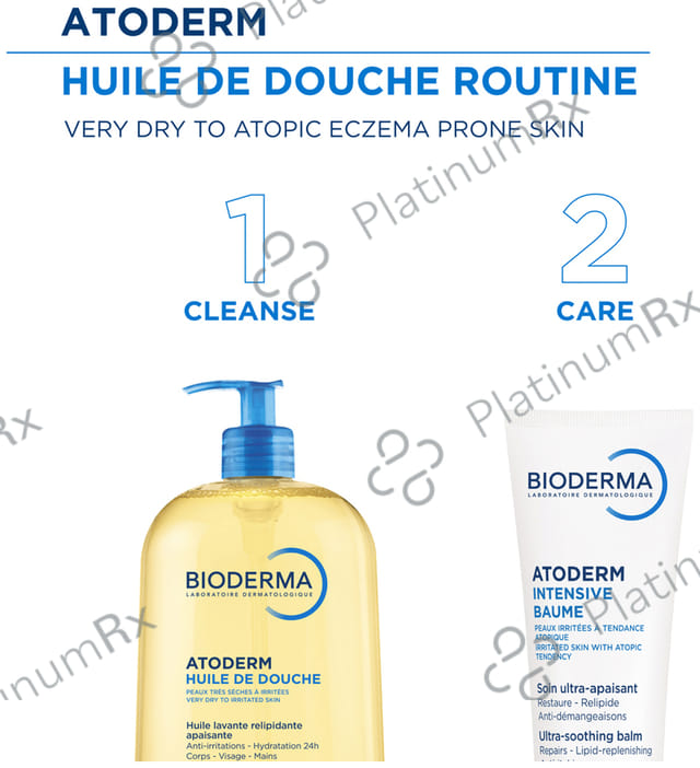 Bioderma Atoderm Huile De Douche Ultra Nourishing Anti Irritation Cleansing Oil 1Ltr