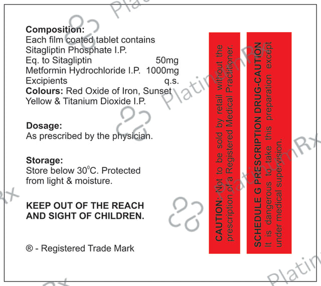 Janupil M 50/1000mg Tablet 15s