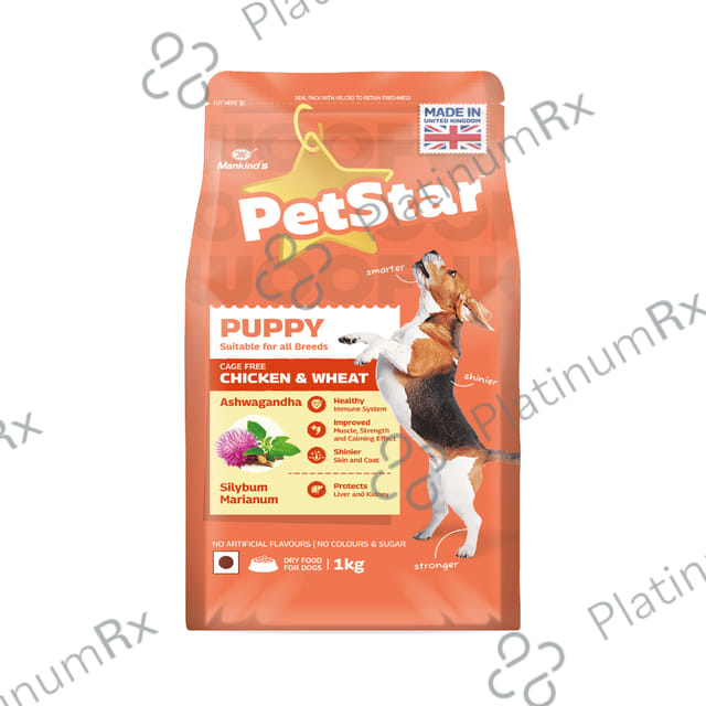 Petstar Puppy Dry Dog Food Chicken & Wheat 1 kg