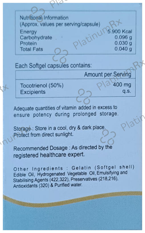 Tocodelta Soft Gelatin Capsule