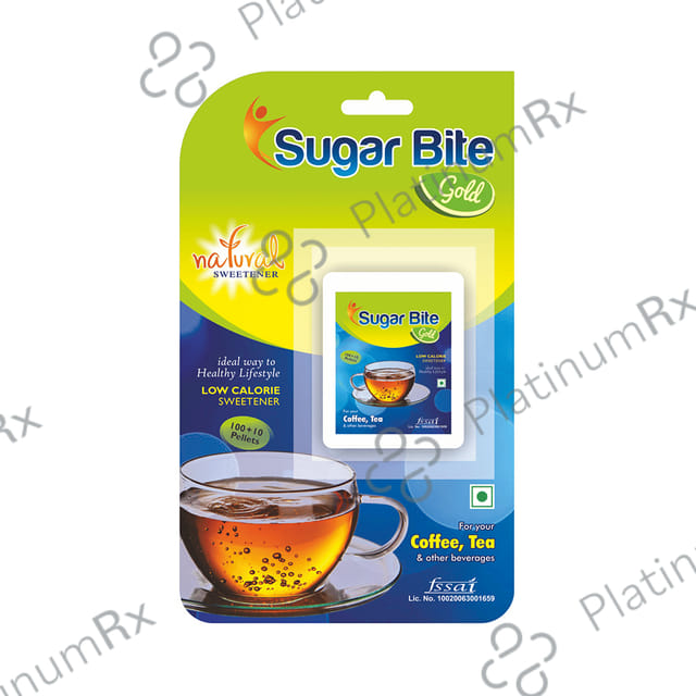 Sugar Bite Gold Low Calorie Sweetener Pellets 110 pellets