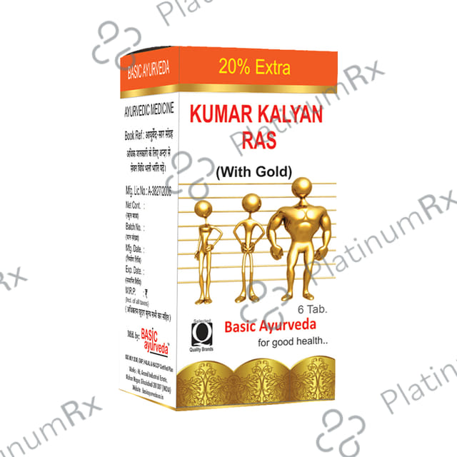 Basic Ayurveda Kumar Kalyan Ras with Gold & Pearl 6 tablets