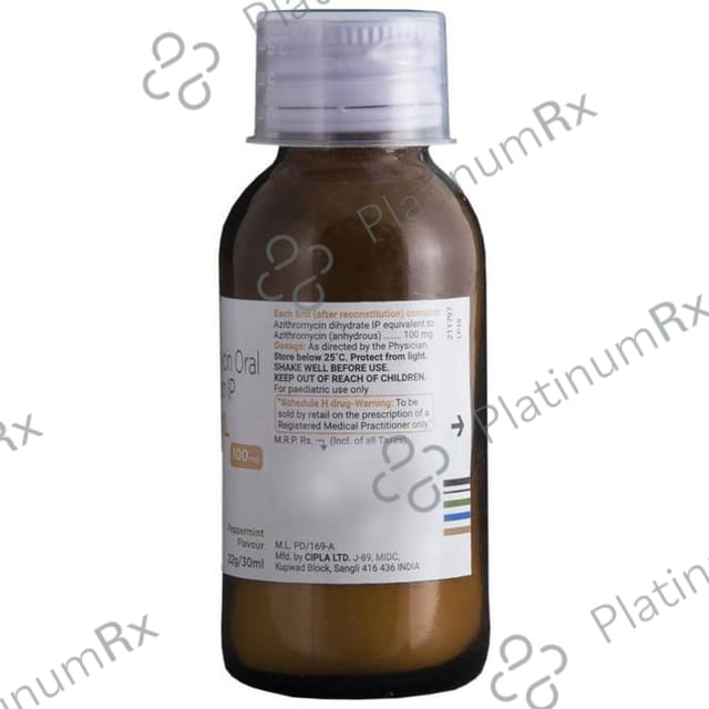 Azee XL 100mg Peppermint Dry Syrup 30ml