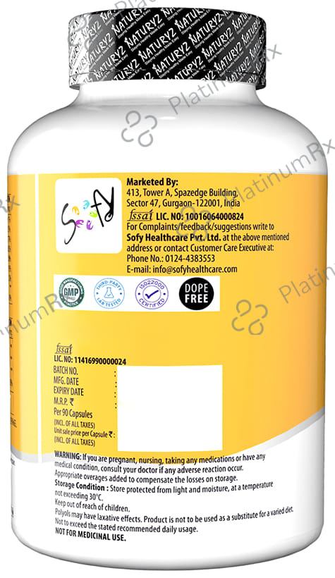 Naturyz Burpfree Nano Salmon Fish Oil with Vitamin D3 Softgel Capsule 90 capsules