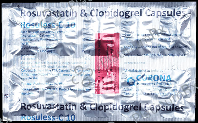 Rosuless C 10/75mg Capsule 10s