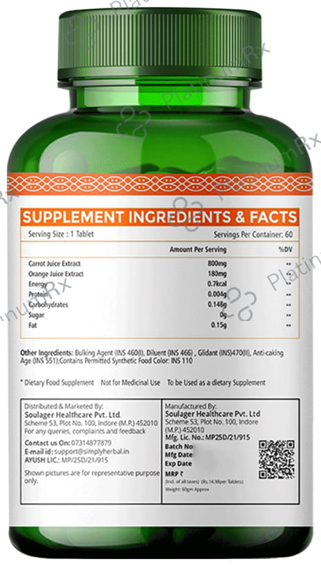 Simply Herbal Plant Based Eye Care Tablet