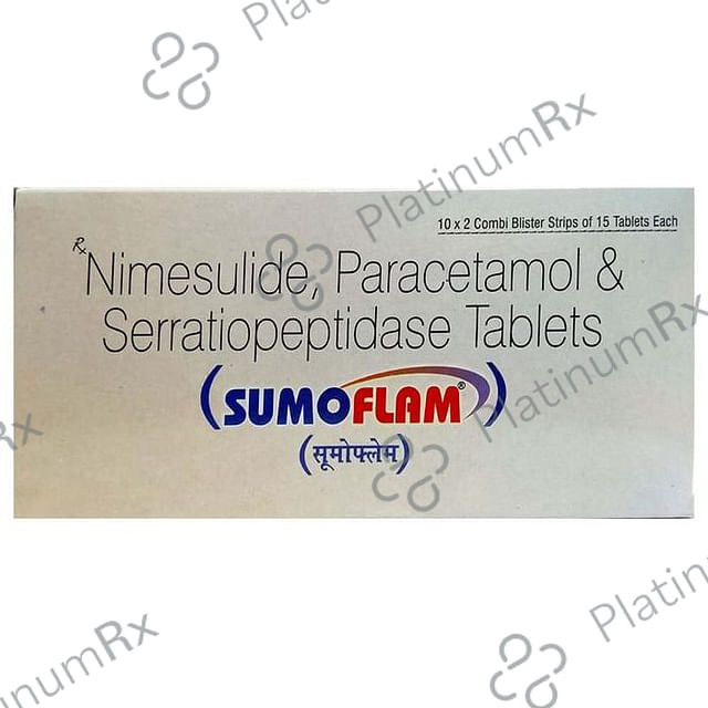 Sumoflam 100/325/15mg Tablet 15s