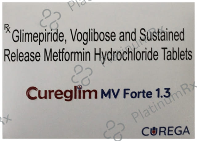 Cureglim MV Forte 1mg/1000mg/0.3mg Tablet SR
