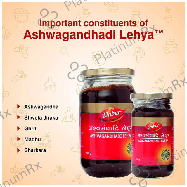 Dabur Ashvagandhadi Lehya - Manages Strength, Stamina, Stress & General Weakness 400 gm