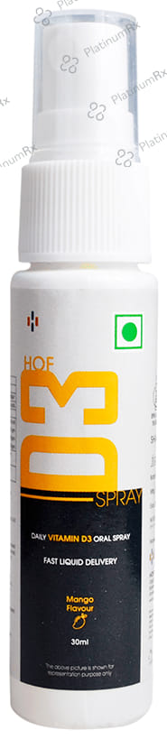 HOF Pharma Daily Vitamin D3 Oral Spray Mango