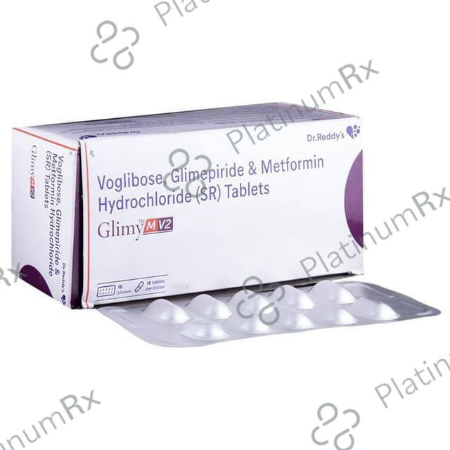 Glimy M V 2/500/0.2mg Tablet SR 10s