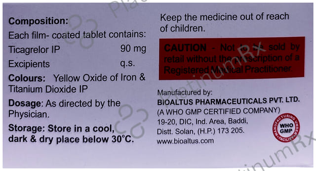 Ticastar 90mg Tablet 14s