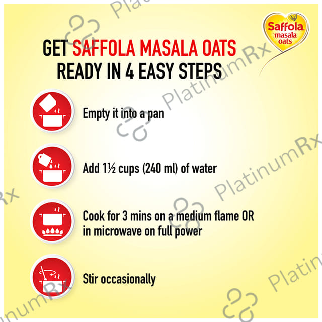 Saffola Masala Oats with High Fibre & Protein - Flavour Masala & Coriander