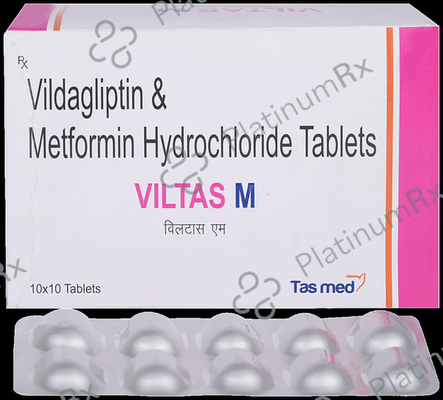 Viltas M 500mg/50mg Tablet 10 Tablet