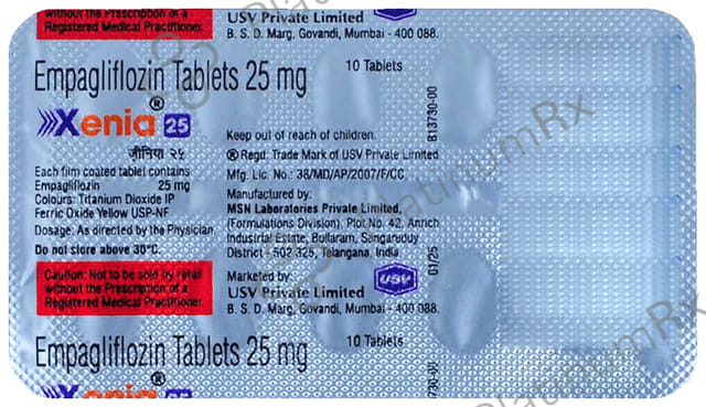 Xenia 25mg Tablet 10s