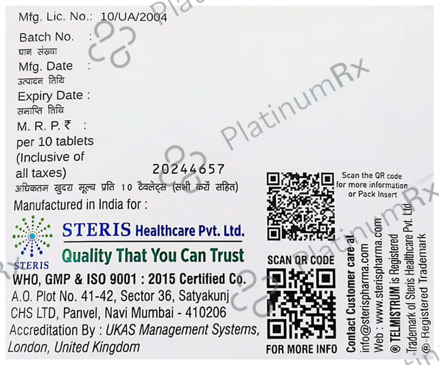 Telmistrum MT AM 50mg Tablet ER 10s