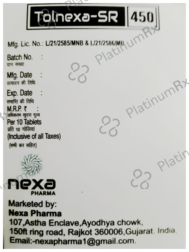 Tolnexa-SR 450 Tablet