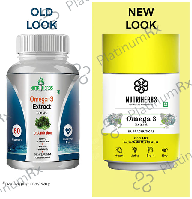 Nutriherbs Omega 3 Extract 800mg Capsule 60 capsules