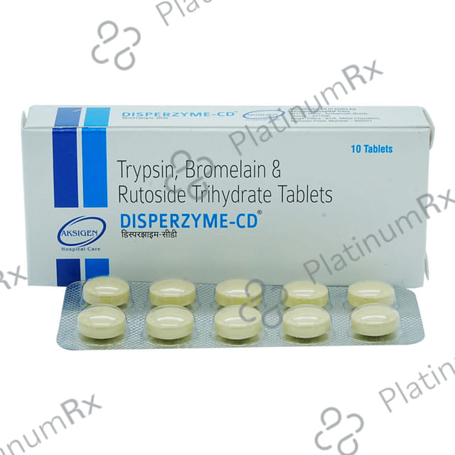 Disperzyme Cd 90/100/48mg Tablet 10s
