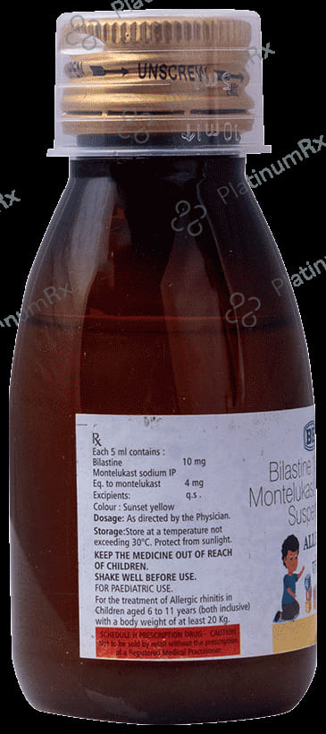 Allestine 10/4mg Oral Suspension Mango 60ml