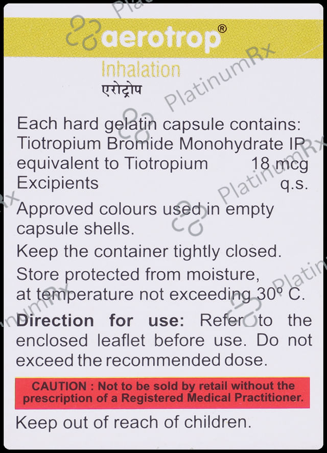 Aerotrop 18mcg Rotacap 15s