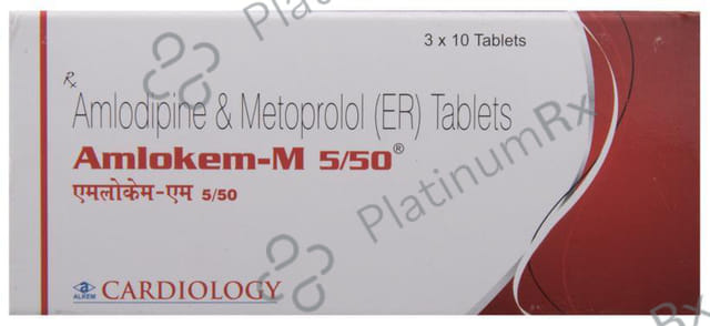 Amlokem M 5/50mg Tablet 10s
