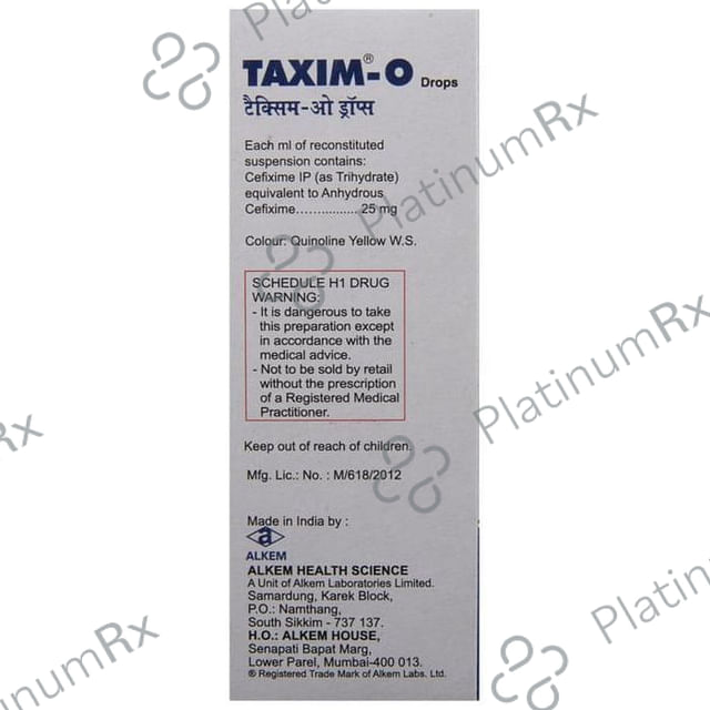 Taxim O 25mg Drops 10ml