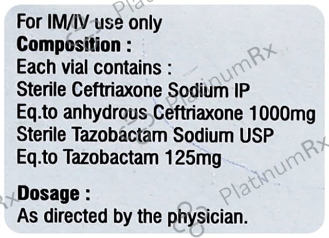 Ceftavag TZ 1.235gm Injection 1s