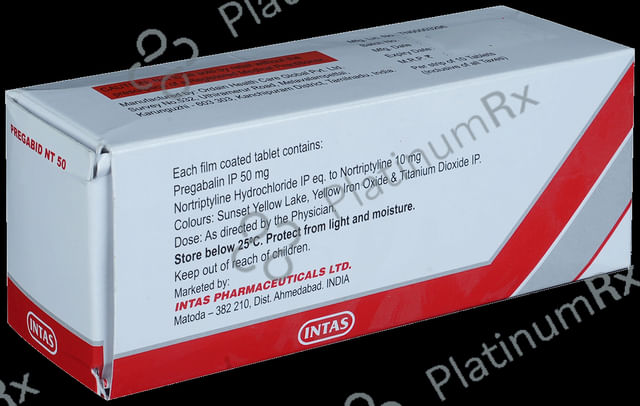 Pregabid NT 50mg/10mg Tablet