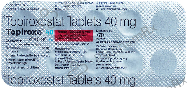 Topiroxo 40mg Tablet 10s