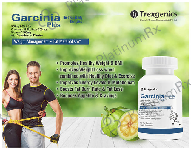 Trexgenics Garcinia Plus Weight Loss Support Veg Capsule