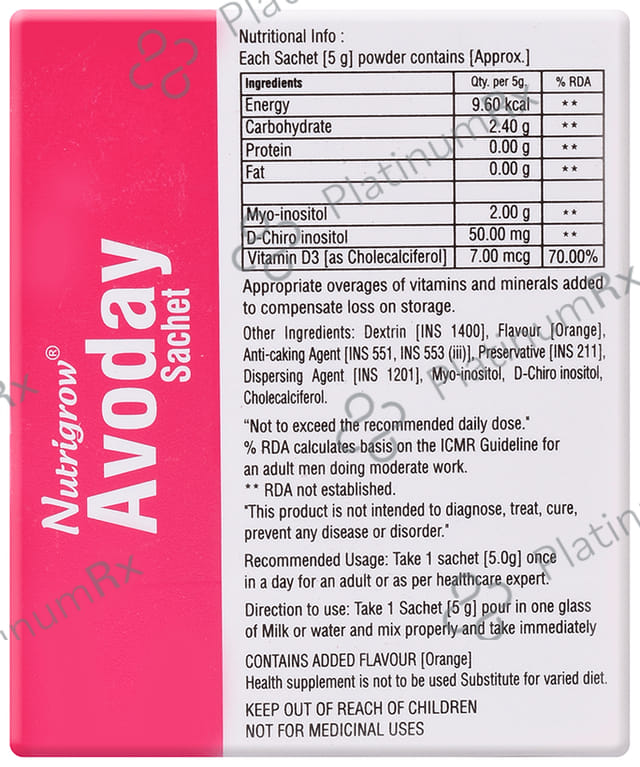 Nutrigrow Avoday Sachet (5gm Each)