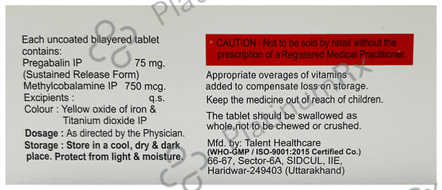 Preganumb-M 750mcg/75mg Tablet