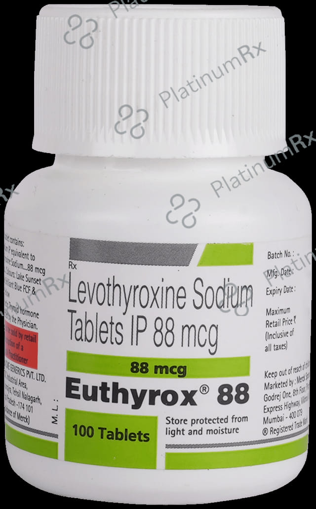 Euthyrox 88mcg Tablet 100s