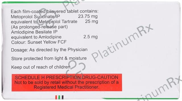 Revelol AM 25/2.5mg Tablet PR 15s