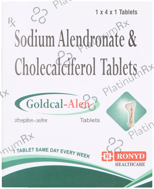 Goldcal Alen 70mg/5600IU Tablet 4s