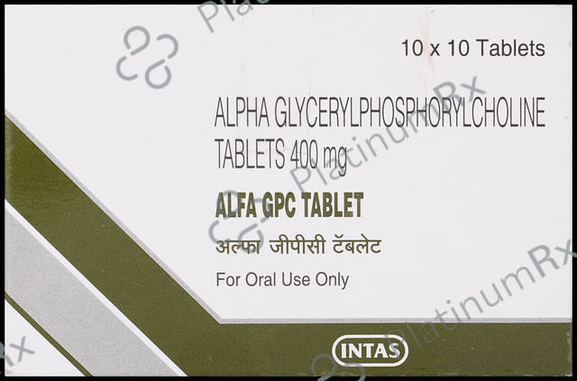 Alfa GPC 400mg Tablet 10s