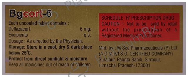 Bgcort 6mg Tablet 10s (S.Bee Life Sciences)