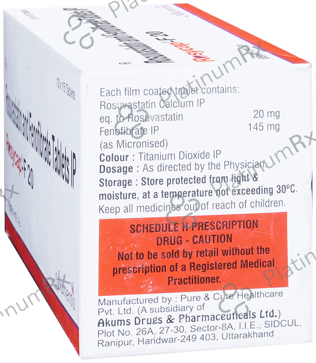 Rosycap F 20/145mg Tablet 15s