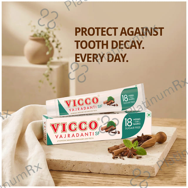 Vicco Vajradanti Ayurvedic Medicine for Healthy Gums and Teeth - Sugar Free