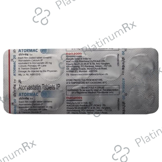Atormac 20mg Tablet 10s