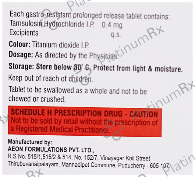 Tamsquare 0.4mg Tablet 10s