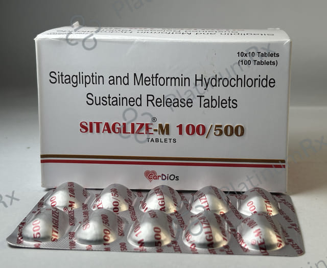 Sitaglize M 100/500mg Tablet SR 10s