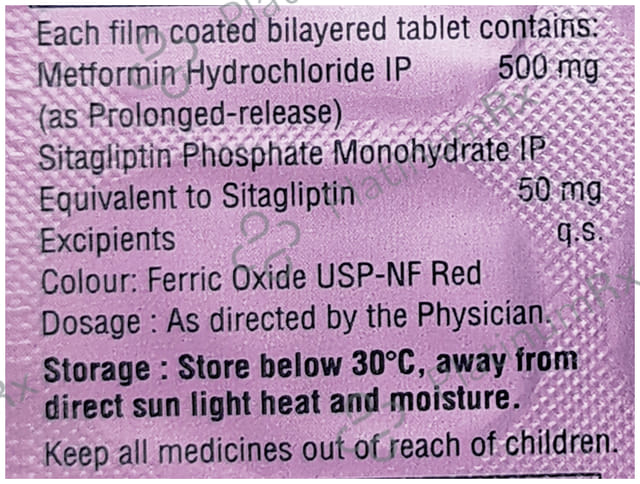 Sitalent M 50mg/500mg Tablet SR