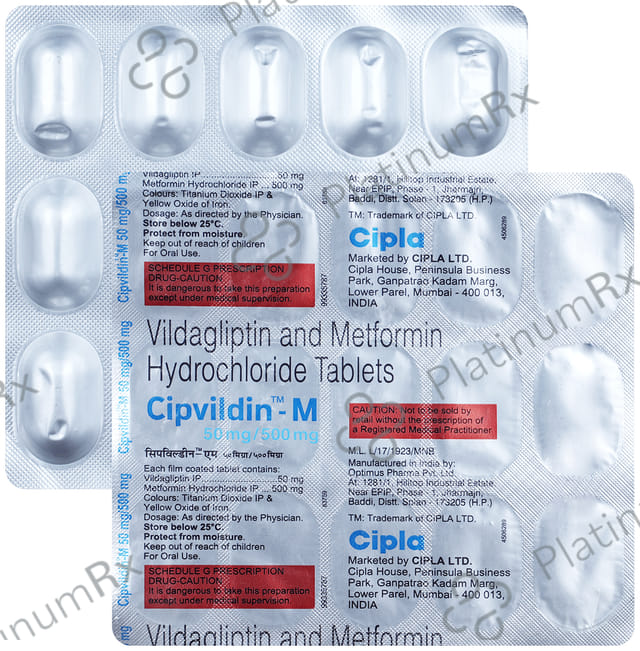 Cipvildin M 500/50mg Tablet 15s