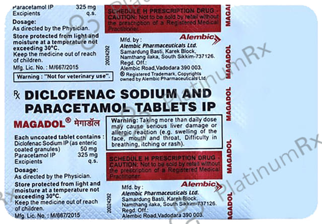 Magadol 50mg/325mg Tablet