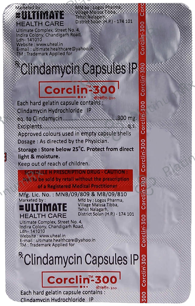 Corclin 300mg Tablet 10s