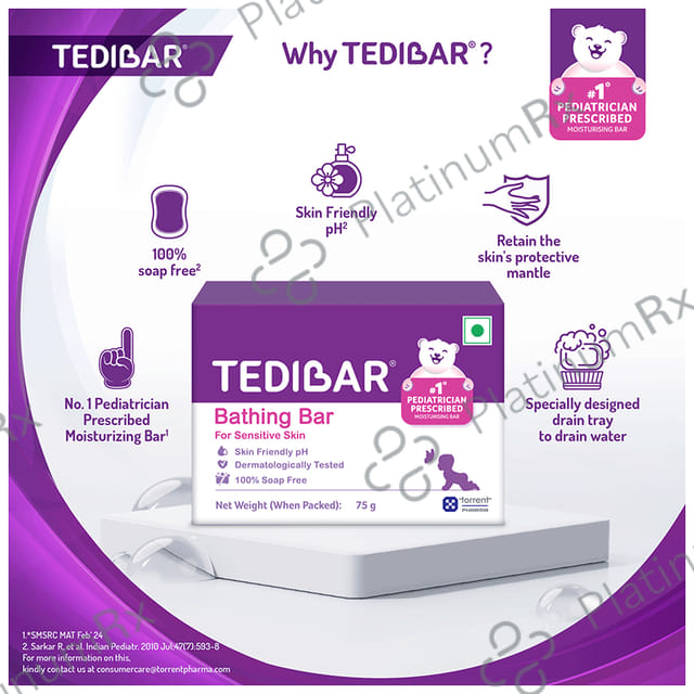 Tedibar Baby Bathing Soap 75gm