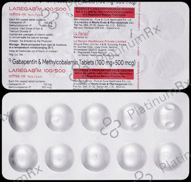 Laregab M 100mg/500mcg Tablet 10s