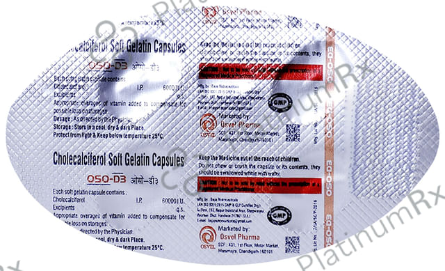 Oso-D3 Soft Gelatin Capsule